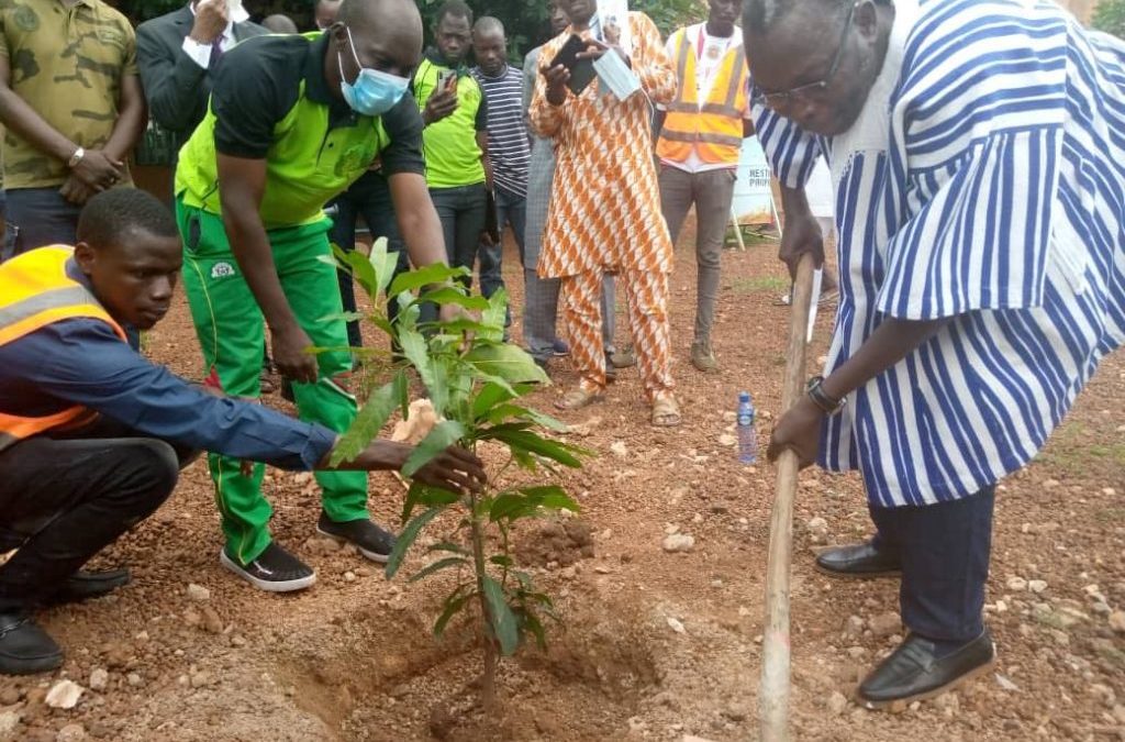 Burkina Faso : L’ANEREE plante des arbres à l’Ecole Supérieure Polytechnique de la jeunesse